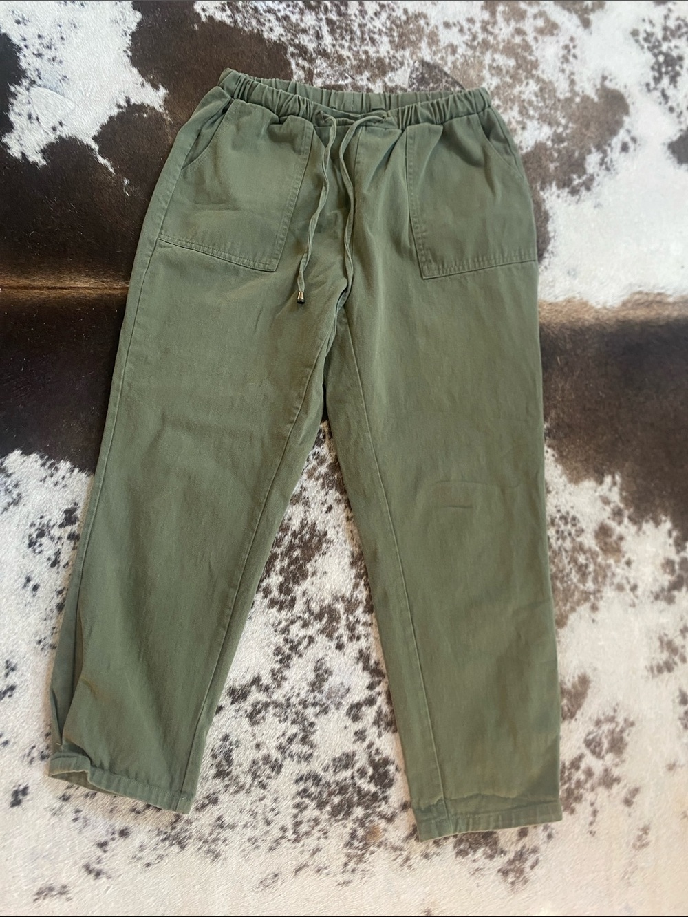 SHEIN Olive Drawstring Cargo Joggers